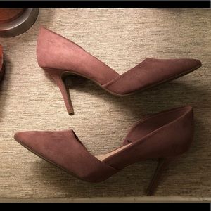 Suede d’Orsay Heels NWOT
